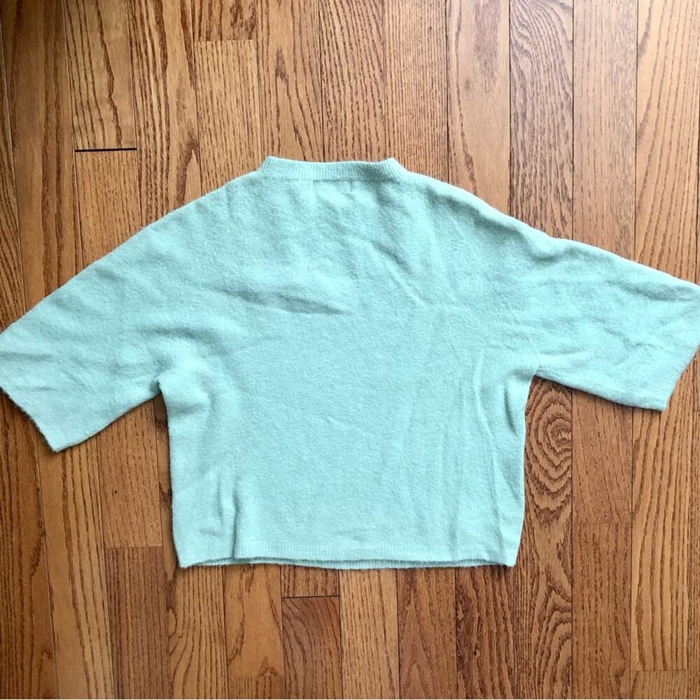 Bianco & Blue Made in Italy Wool Blend Pastel Green Sweater Women's Size M - Picture 7 of 8